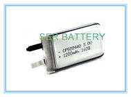Kapazität der elektronischer Verschluss-flexible ultra dünne Batterie-Primärzellencp202540 3.0V 350mAh