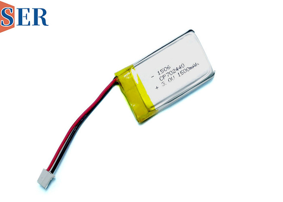 Dünne Batterie-weiche Satz-Lithium-Mangan-Batterie CP702440 3V 1500mah Li-MNO2 ultra mit Draht-Verbindungsstück