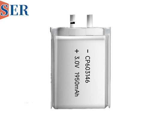 CP603146 Primärzelllange Haltbarkeitsdauer der Lithium-Batterie-3v ultra dünne des Beutel-Li-MnO2