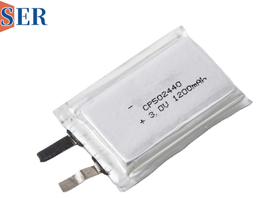 Dünne Batterie CP502440 LiMNO2 ultra mit Lithium-Mangan-Dioxid-Material