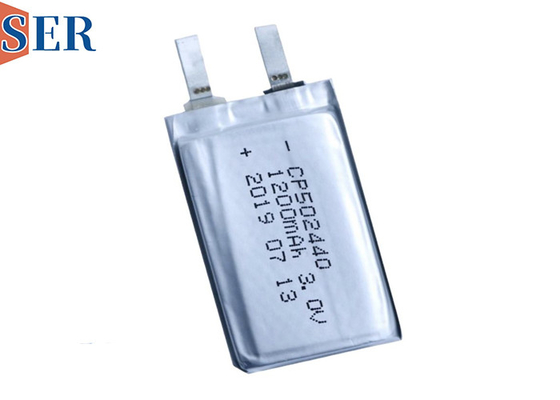 Dünne Batterie CP502440 LiMNO2 ultra mit Lithium-Mangan-Dioxid-Material