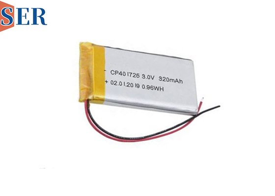 3.0V Ultrafeine LiMno2-Softbatterie CP401725 Einweg-Li-MnO2-Taschenbatterie