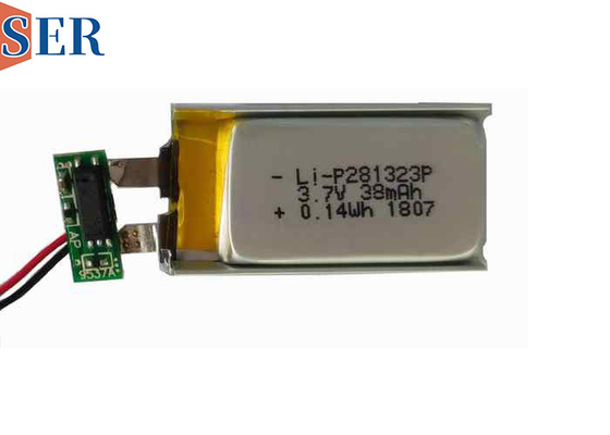 LP281323 3,7v 38mAh wiederaufladbare Lithium-Polymer-Batterie mit FPC-Kabel für drahtlose Ohrhörer