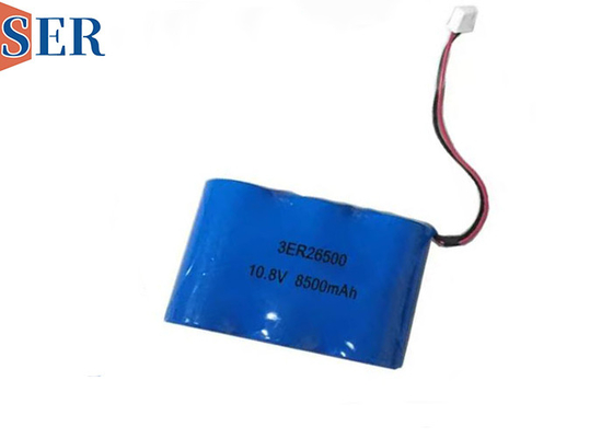 angepasste Li-SOCL2-Batterien 10.8V 8500mAh ER26500 3S1P Lithium-Primärbatteriepaket für Vakuumleckdetektor