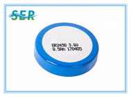 Batterie GPS-Verfolger-ER2450 Li SOCL2, Lithium-Knopf-Zelltiefer Kreis 500mAh 3.6V