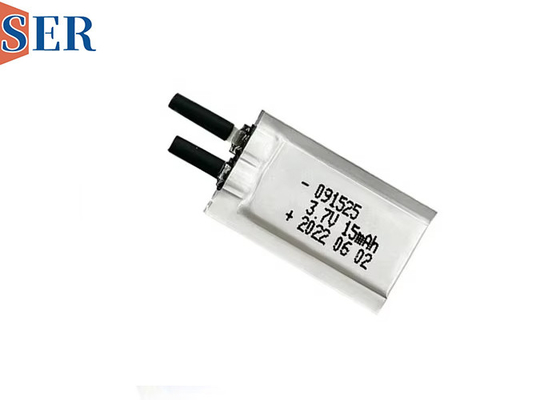 3.7V ultra dünne Taschenzelle 091525 wiederaufladbare Lithium-Polymer-Batterie für tragbare Geräte