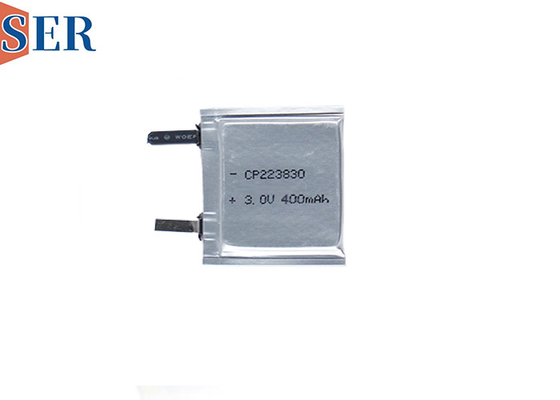 Benutzerdefinierte nicht wiederaufladbare Taschenzelle LiMnO2-Batterie CP223830 3,0V 400mAh für tragbare Geräte