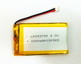 Ultra dünnes Zyklus-Leben 500 der Lithium-Polymer-Batterie-503759 3.7V 1300mAh für GPS-Verfolger
