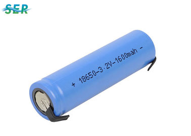 Lithium-Eisen-Phosphatsammlerzellen 3.2V 1500mAh, Lithium-Eisen-Phosphatautobatterie IFR 18650