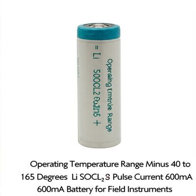 Betriebstemperaturbereich Minus 40 bis 165 Grad Celsius Li SOCL2 Batterie Impulsstrom 600mA Batterie für Feldinstrumente