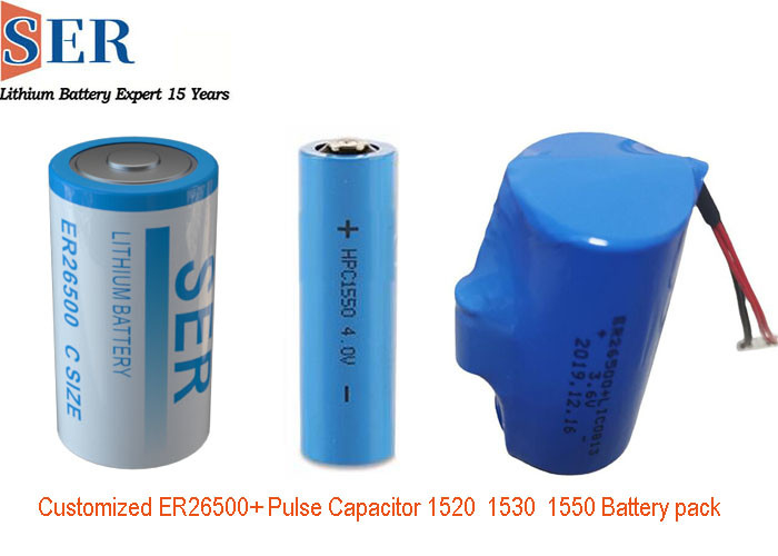 ER26500 SPC1530 HLC1550A HPC1550 Li SOCL2 Akku Hybrid-Impulskondensator für IOT-Produkte