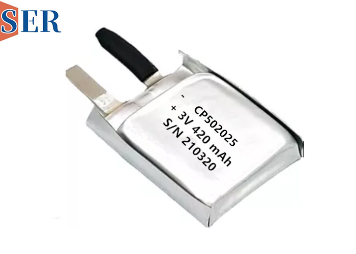 CP502025 Li-MnO2 weiches ultra dünnes langes Leben der Batterie-Beutel-Zellen550mah für die Tierspurhaltung