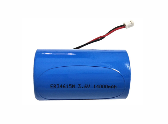 3,6 Leitung des Volt-14AH Li SOCL2 Größe ER34615M/W200A ER34615M/W200C ER34615M-T1 Batterie-des Lithium-D mit Verbindungsstück