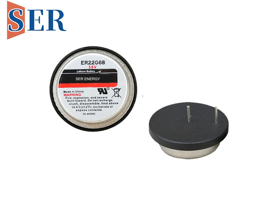Batterie-Oblaten-Zellen ER22G68 LiSOCl2 wölben die nicht wiederaufladbare Art 3.6V