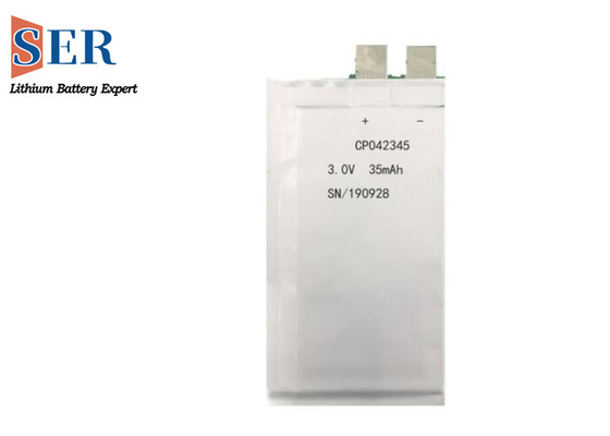 Flexible Limno2 dünne Zelle CP042345 3.0V Batterie-CP203040 ultra